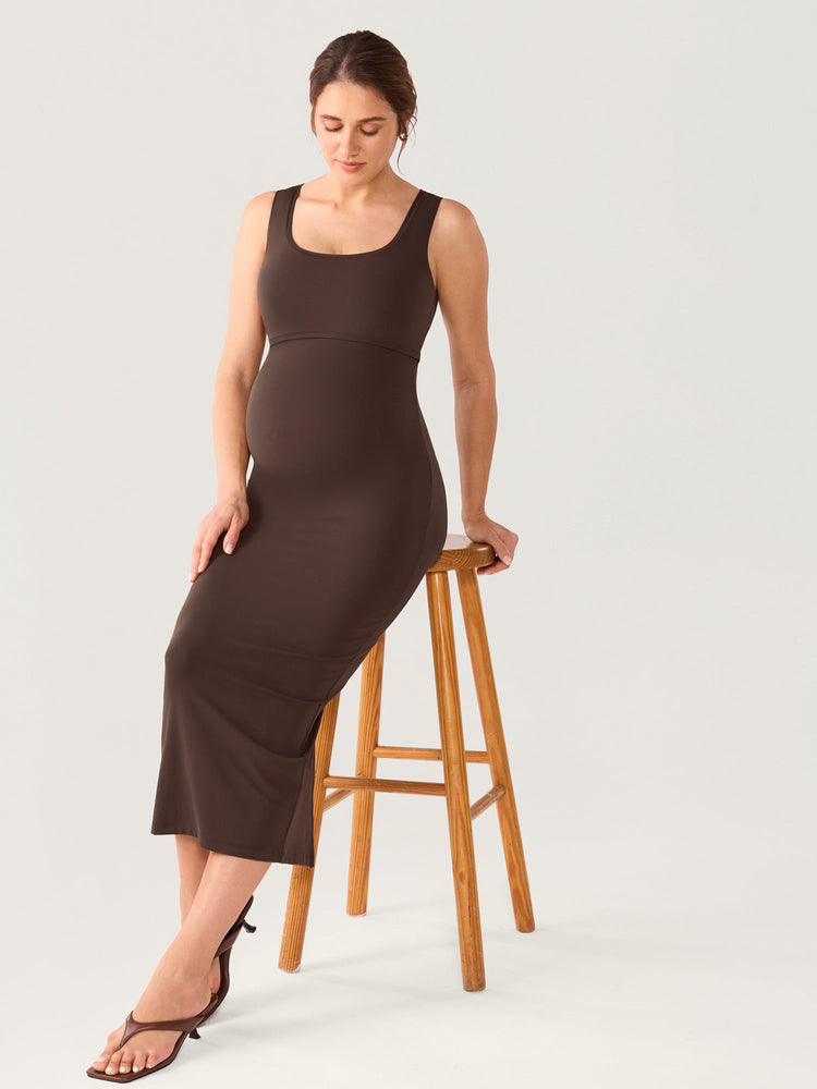 Natrelax® Hidden Crossover Bodycon Maxi Dress