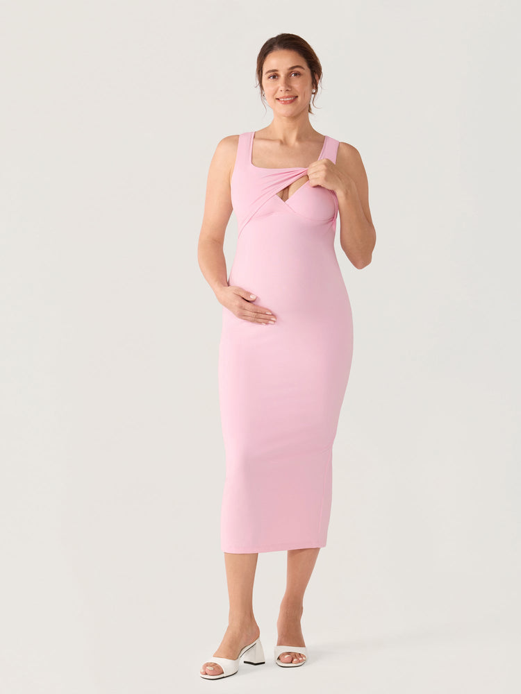 Natrelax® Hidden Crossover Bodycon Maxi Dress