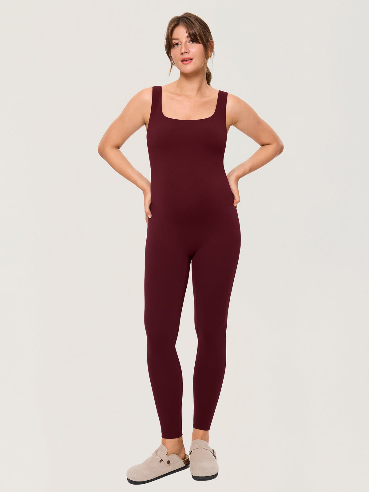 Fazo Store zwangerschapsjumpsuit met vierkante hals – 71 cm
