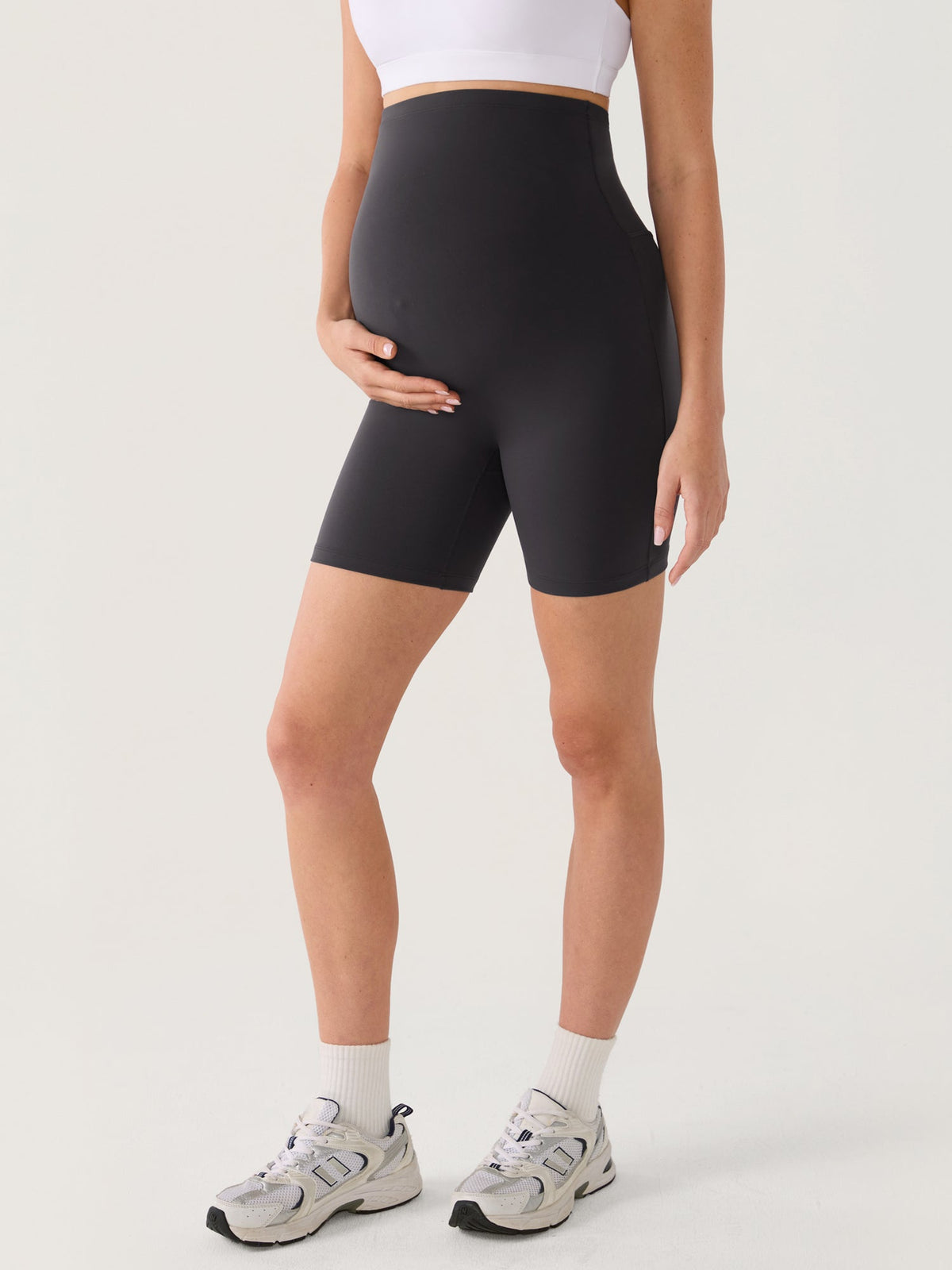 Fazo Store zwangerschapsshort met naadloos voorpand – 15 cm