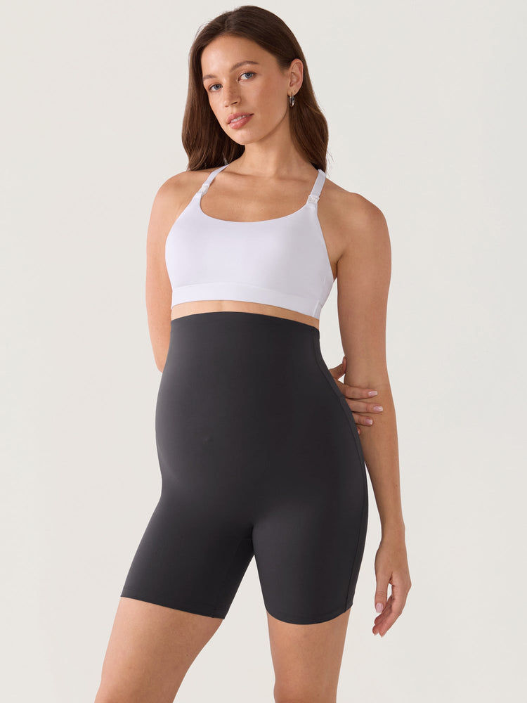 Fazo Store zwangerschapsshort met naadloos voorpand – 15 cm