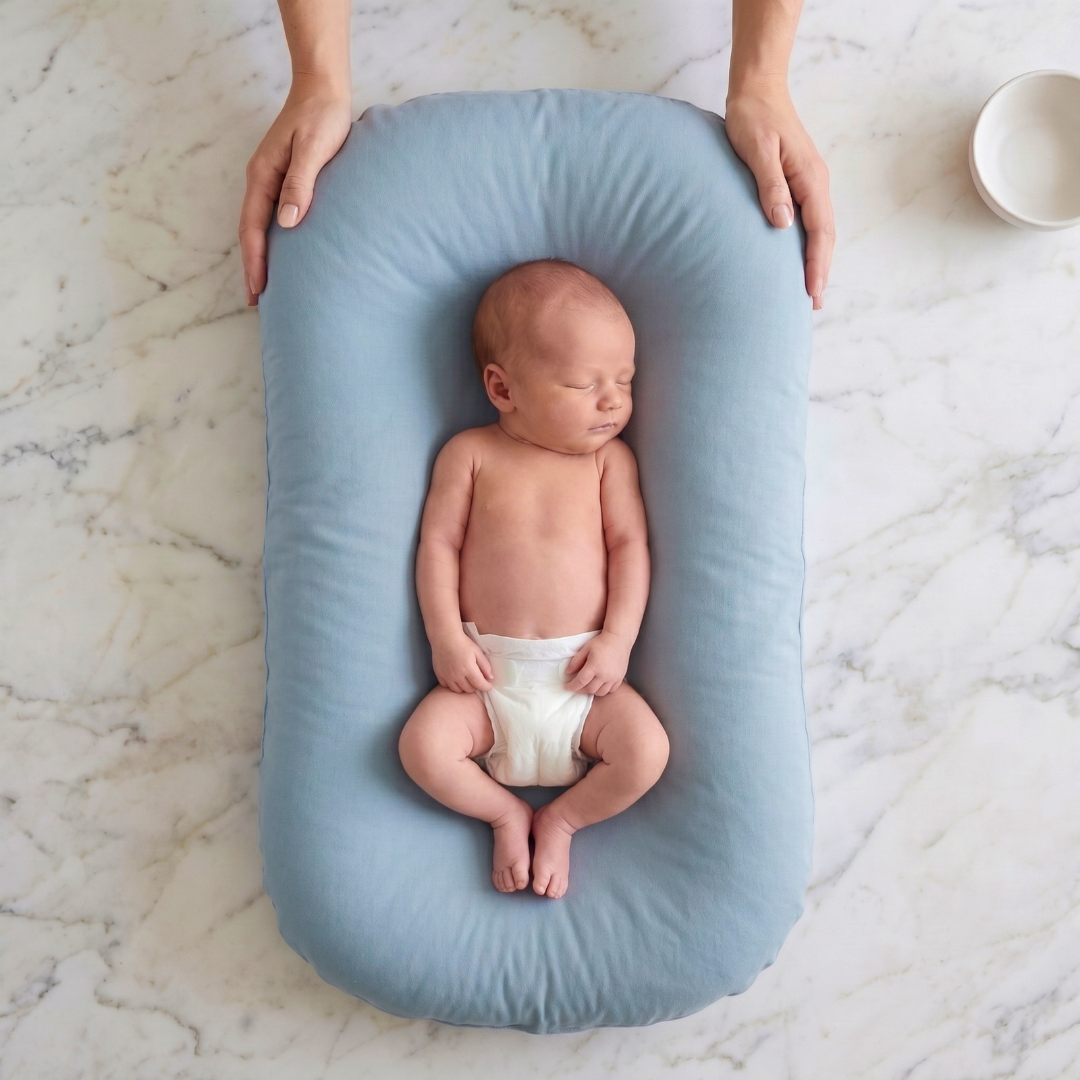 Little Manta Pastel Baby Lounger Nest
