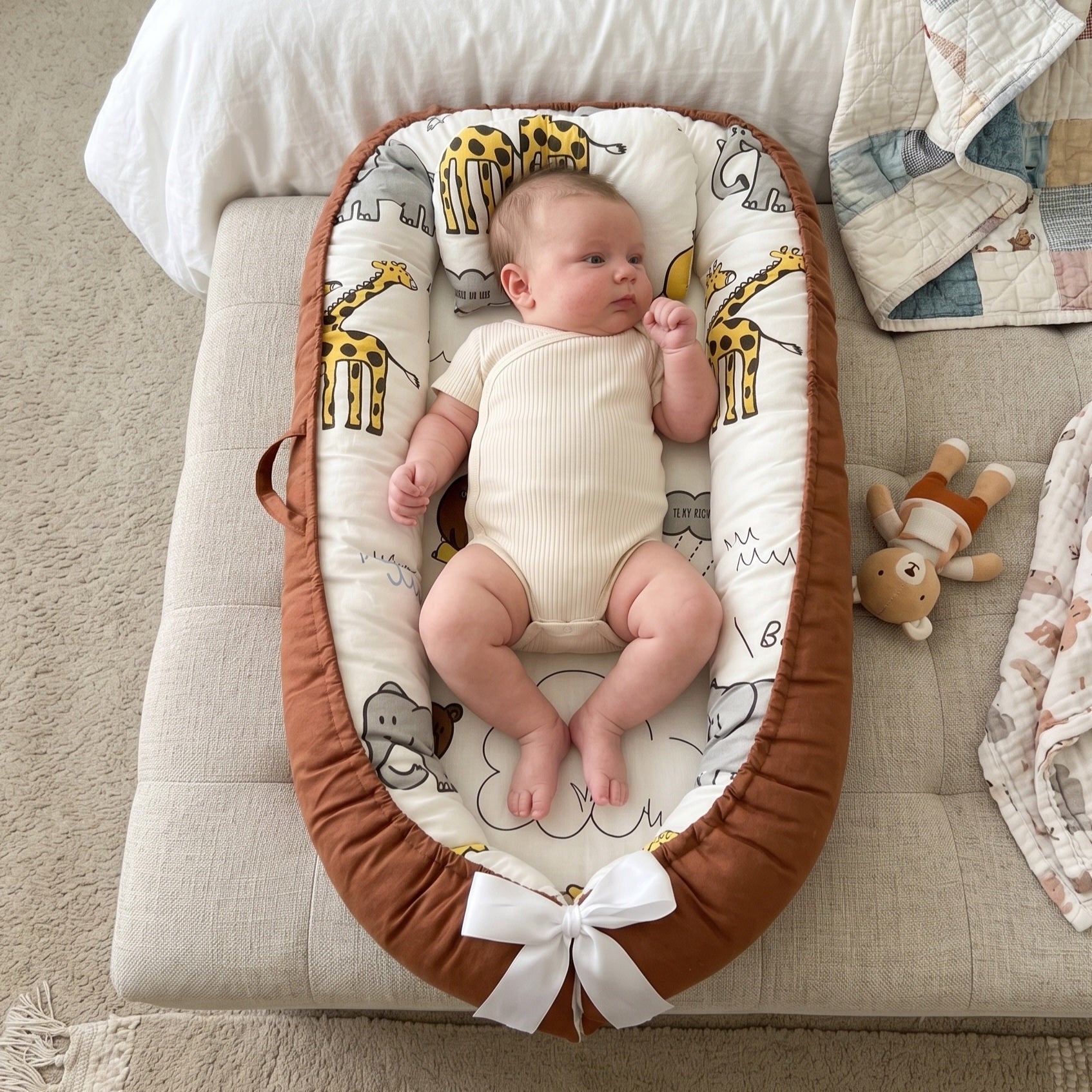 Little Manta Portable Baby Lounger Nest