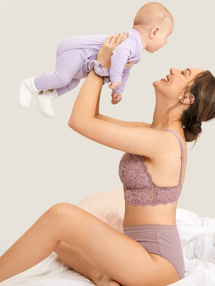 Fazo Store kanten voedingsbralette met diepe V-hals