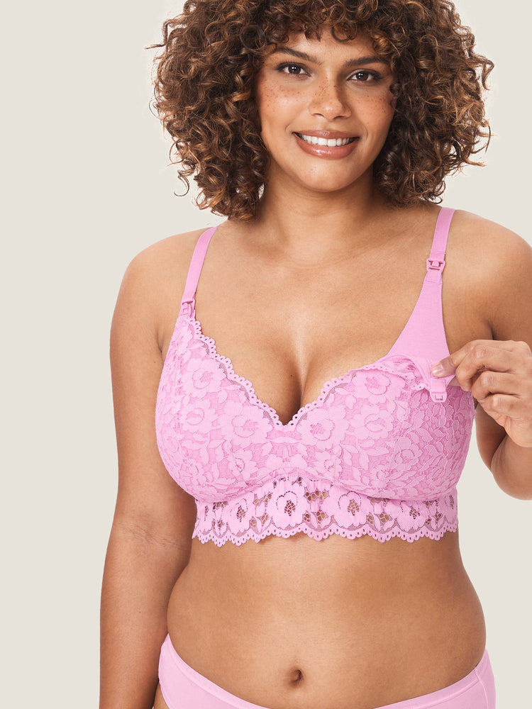 More Support Lace Nursing Bralette